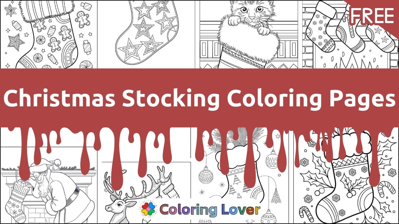 Christmas Stocking Coloring Pages: Free Printables for All Ages