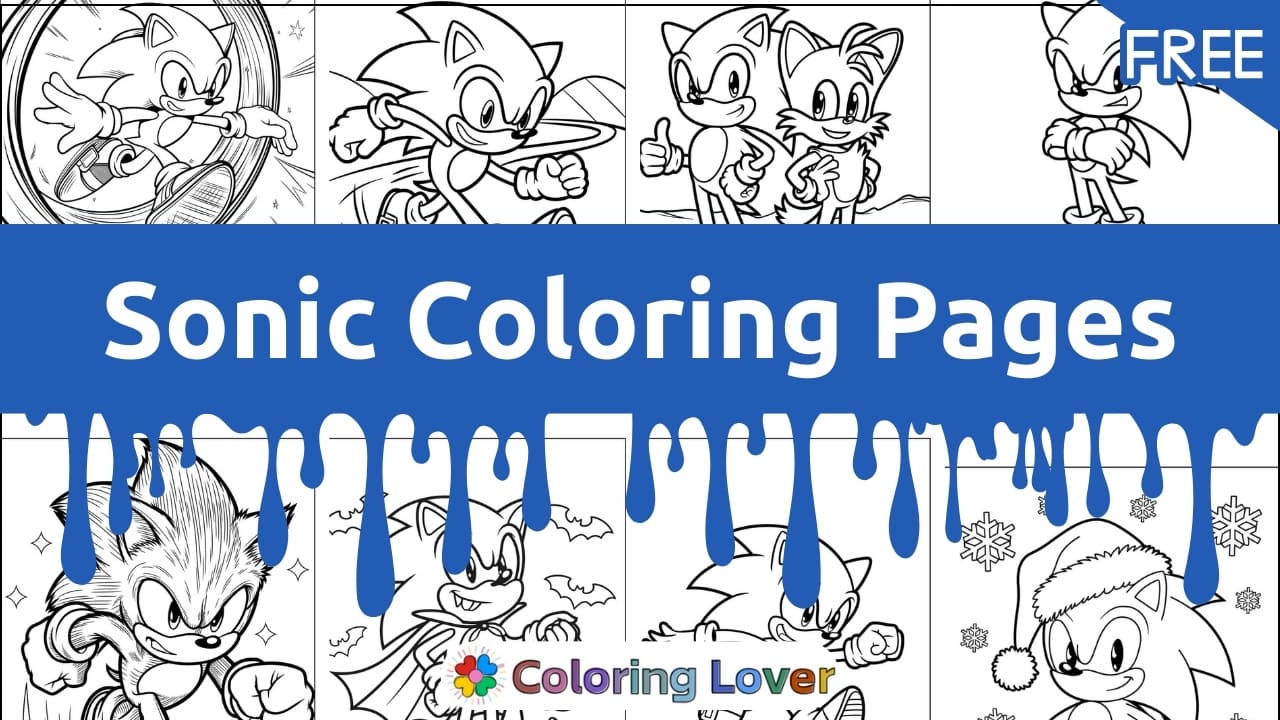 Sonic Coloring Pages: Free Printables for All Ages