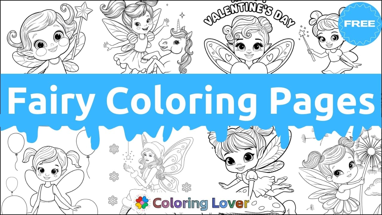 Fairy Coloring Pages: Free Printables for All Ages