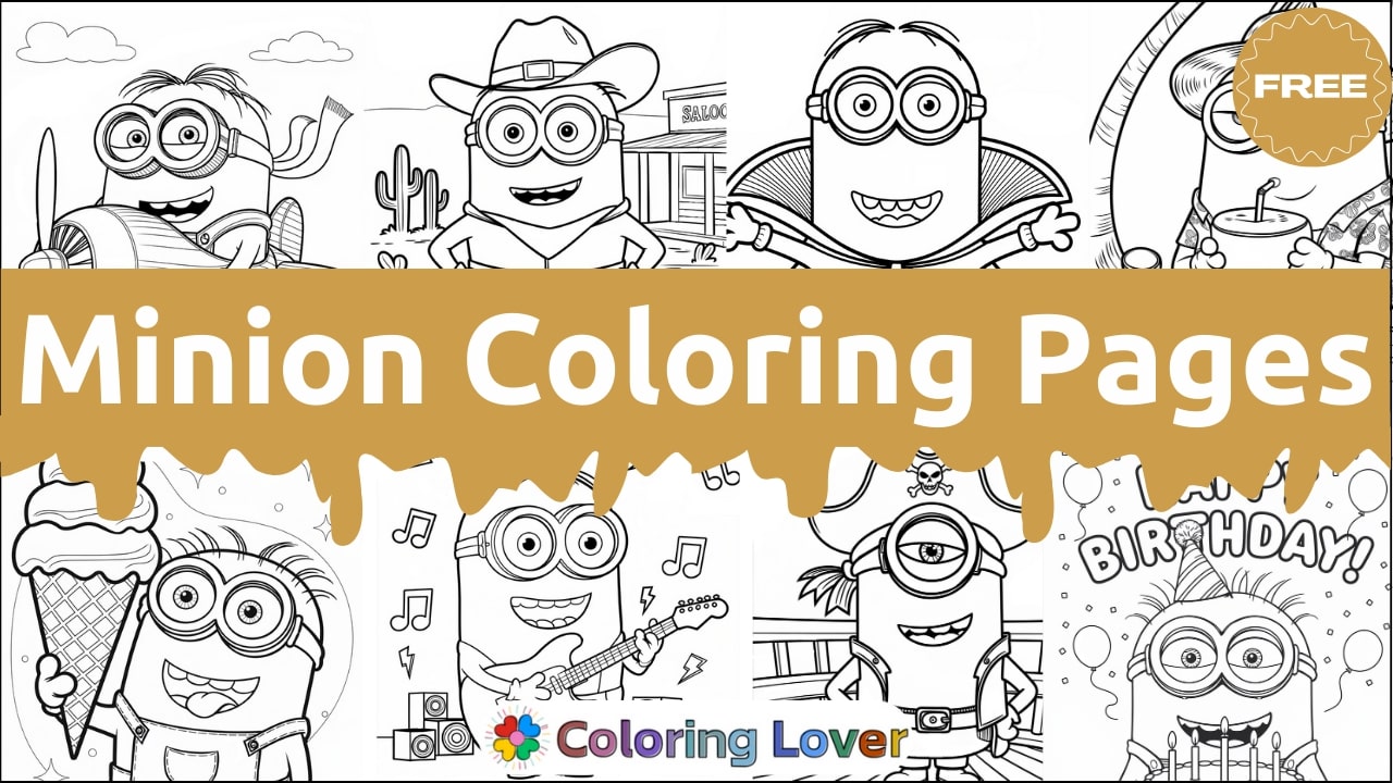 Minion Coloring Pages: Free Printables for All Ages